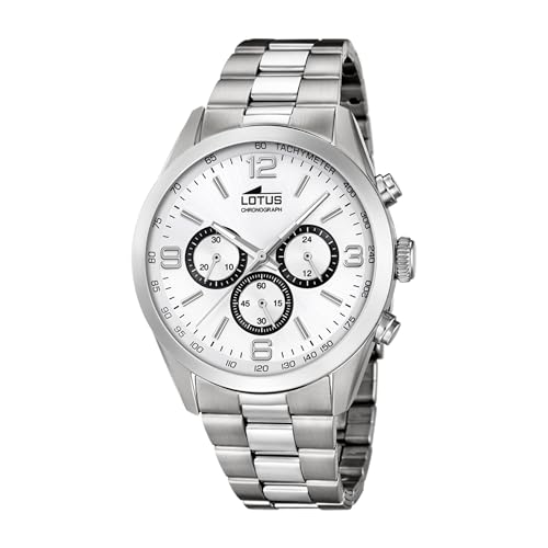 Montre homme Lotus chrono 18152/E en acier argent