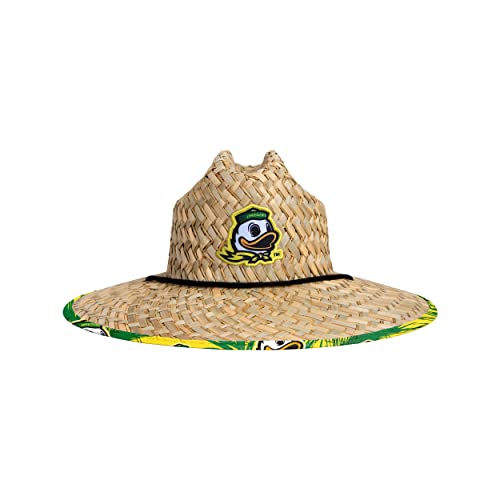 Image of FOCO unisex adult Ncaa College Team Logo Floral Straw Sun Hat, Team Logo, One Size US