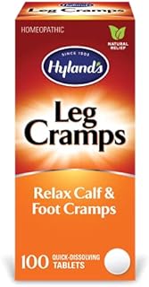 Hyland's Naturals Leg Cramp Tablets, Natural Relief of Calf, Leg and Foot Cramp, 100 Count