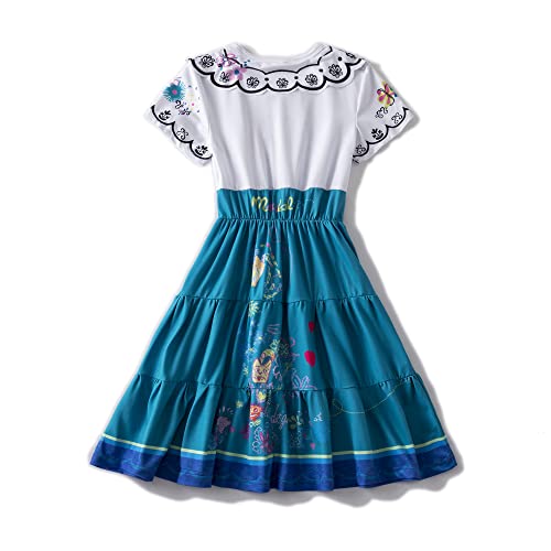 Disfraz Mirabel para Niñas 10 Años Azul miniatura 3