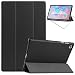 Produktbild PZEMIN für Lenovo Tab P11 Pro TB-J706F 11.5" Etui Hülle + Panzerglas Schutzfolie Displayschutzfolie - Flip Lederhülle Ledertasche Leder Schale PU Case Cover Schutz (Schwarz)