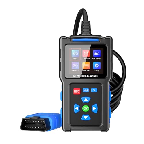OBDII Scanner Diagnostic Tool Automotive Code Reader with The Function Mode 6, Mode 8 Read Clear DTC Live Date I/M Statu - Detailed View