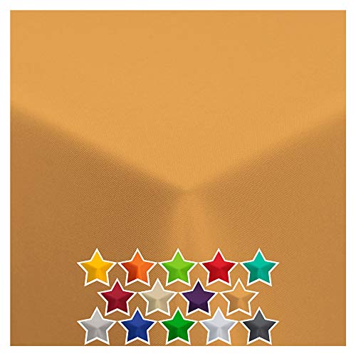 StoffTex Chemin de table - Décoration de table - Moutarde - 140 x 350 cm Cover