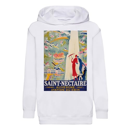 Sweat à capuche enfant Casino Saint Nectaire affiche poster vintage voyage Art Deco 30's premium