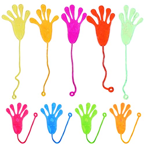 50 Piezas Manos Locas Pegajosas, Manos Pegajosas Juguete, Relleno Piñatas de Cumpleaños Infantil, Especial fiestas y celebraciones sorpresa Regalo