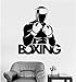 Aplique De Pared De Vinilo Guantes De Boxeo Etiqueta De Señal Deportiva, Sala De Boxeo Artes Marciales Pegatinas De Pared Decorativas 42X47Cm