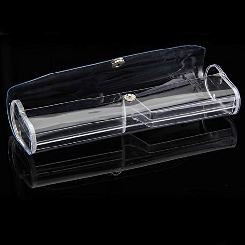 YAIKOAI 5 Pack PVC Clear Eyeglass Case Plastic Glasses Hard Boxes