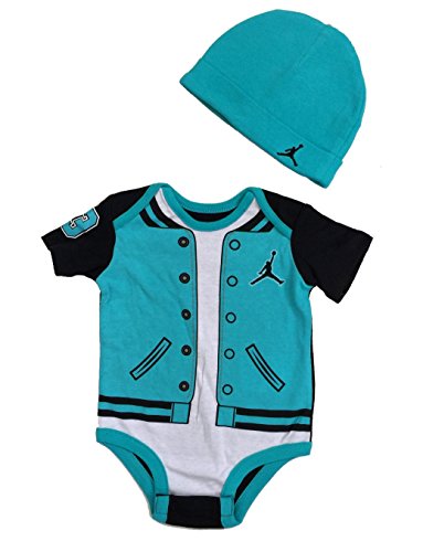 NIKE Jordan Infant New Born Baby Bodysuit and Cap 2 Pcs Layette Set (6/9M)