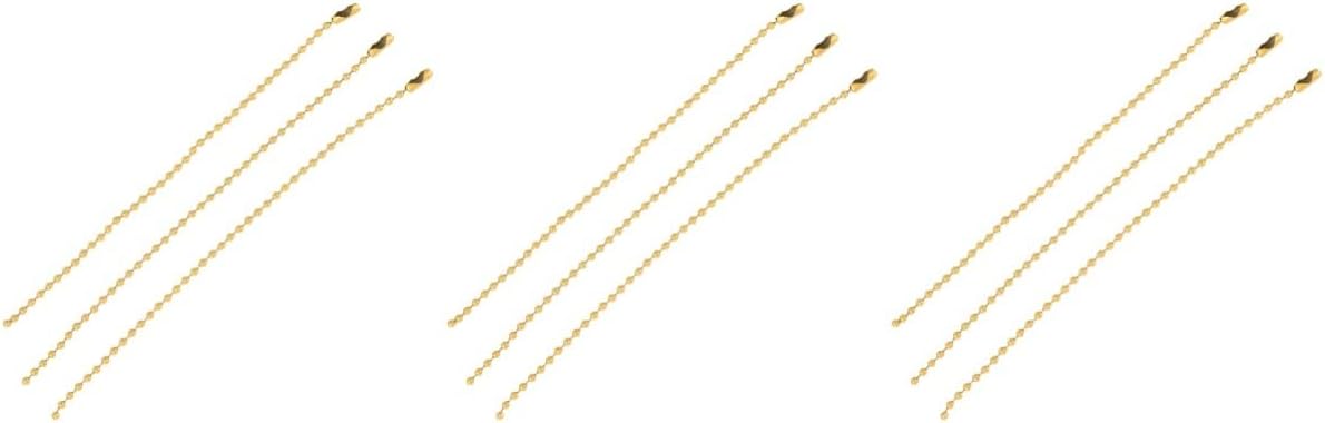 jojofuny 150pcs Chain Jewelry Beaded Chain Keychain Printed Tag Iron Pendant Decoration for Lover Friends Mom Relatives