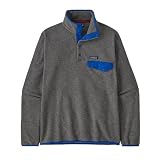 [パタゴニア] M's Lightweight Synchilla Snap-T Fleece Pullover Rinsed Green (JP, アルファベット, S, NLPA(Nickel W/Passage Blue)) [並行輸入品]