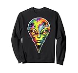 Photo Gallery alien head design colorato alien rave believer ufo believer felpa Photo Gallery alien head design colorato alien rave believer ufo believer felpa