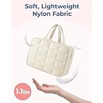 BAGSMART Travel Toiletry Bag with Jewelry Organizer, Hanging Travel Bag for Toiletries, Puffy Makeup Cosmetic Bag Organizer, Carry-on Travel Accessories Essentials, Beige-M - Image 4