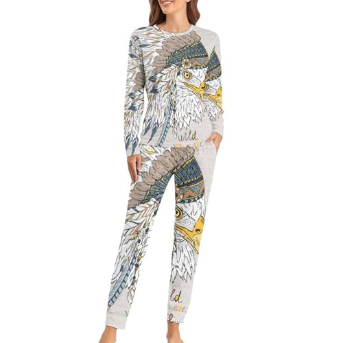 Pyjama femme de qualité supérieure Oiseau Minoritaire ensemble sleepwear fluide et doux