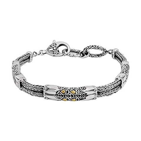 DEVATA 925 Silver and Gold Bracelet Cover