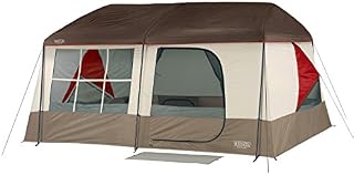 Wenzel Kodiak 9 Person Tent, Tan/Red