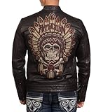 Affliction Men's Leather Jacket Renegade Riders XL