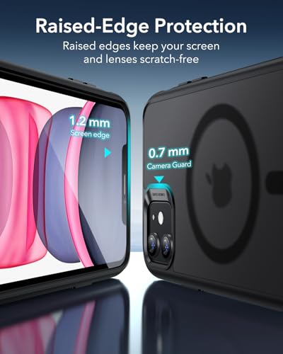 ESR Classic Hybrid für iPhone 11 Hülle, Mattschwarz – Ansicht 6