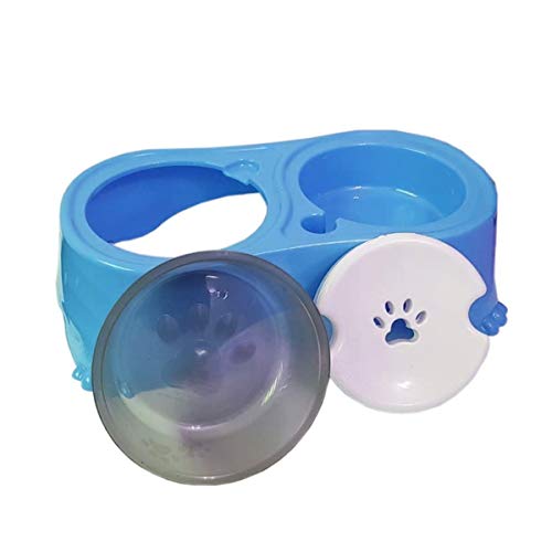 Comedouro Postura Correta Pelos Longos Peq e Médio Azul Pet Injet para Cães