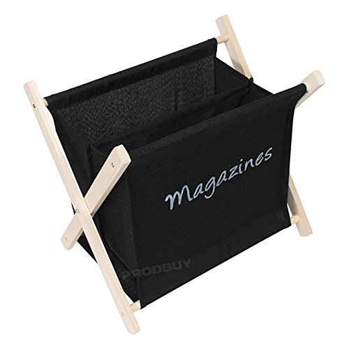Plegable de madera Revista estante de almacenamiento