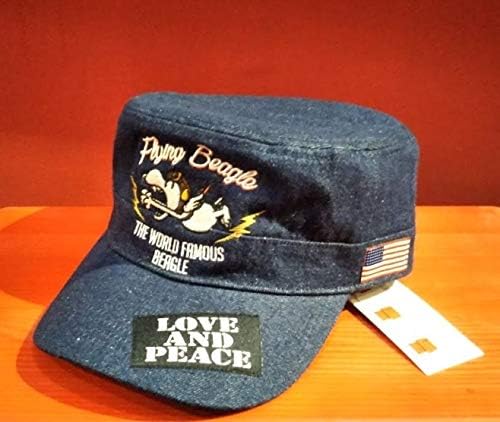 Amazon Co Jp スヌーピー fサイズデニムワークキャップバイカーチャーリーブラウンアメリカンロングリバー55lowblowknuckle 服 ファッション小物