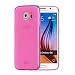 Galaxy S6 Case, [Slim Fit] JOTO Semi-transparent Cover Case for Samsung Galaxy S6 Slim, SM-G920 (2015), **NEW** Clear / Lightweight / Flexible Grip / Soft Slim Protective Case for Galaxy S6 (Pink)