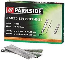 CLAVOS PARA CLAVADORA GRAPADORA NEUMATICA PARKSIDE PACK 5000und 15mm Y 25mm  TIPO 1,25mm MOD. PDT GRAPAR KOMPERNASS : Amazon.es: Bricolaje y  herramientas