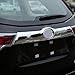 Fit for Toyota Highlander 2016 2017 2018 2019 with Tail Gate Switch Hole Chrome Rear Trunk Lid Molding Trim ABS