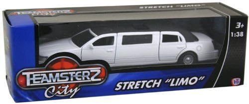 Teamsterz Stretch Limo Limousine Car Toy With Light And Sound ~ White