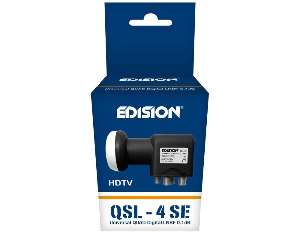 Edision LNB QSL4 QUAD SE - Commutatore Quattro LNB Full HD Sat TV
