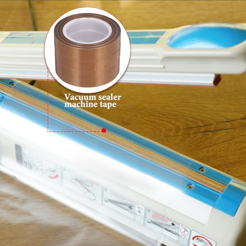 Selladora al Vacío Manual contra Desperdicio con 3 Rollos de Cinta Ptfe 4