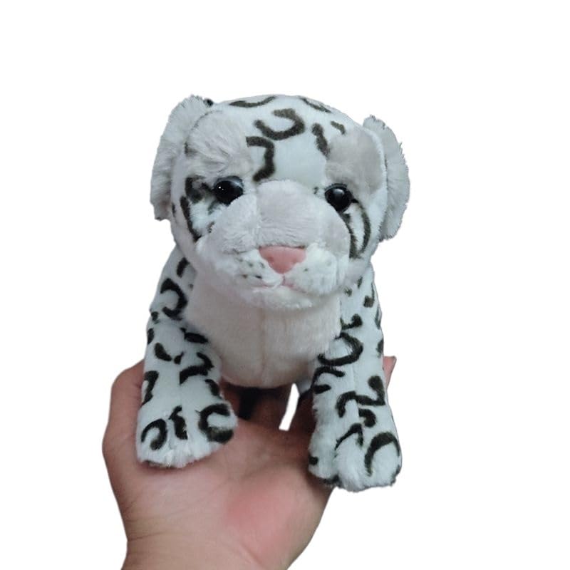 Cadeau d'anniversaire original avec ce guépard blanc en peluche tendre