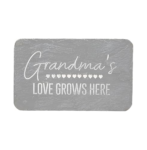 Pavilion Gift Company – Grandma's Love – 7” Indoor Outdoor Weatherproof Decorative Garden Stepping Stone Plaque Grandmother Nana Mini