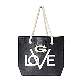 Littlearth womens NFL Green Bay Packers Love Tote, Team Color, 19' L x 6' W x 14' H