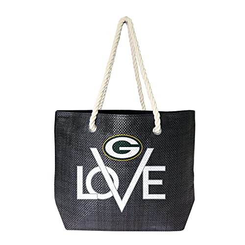 Littlearth NFL Green Bay Packers Love Rope Tote, Team Color, 19" x 6" x 14"