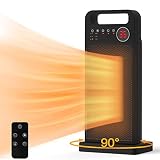 Heizlüfter Energiesparend Leise COSANSYS Heizung Elektrisch 2000W Keramik Heizlüfter ECO Heater Touch-LED 3-Modi mit 90°Oszillation ,2-12H Timer, Tip-Over Schutz für Home Office Schlafzimmer