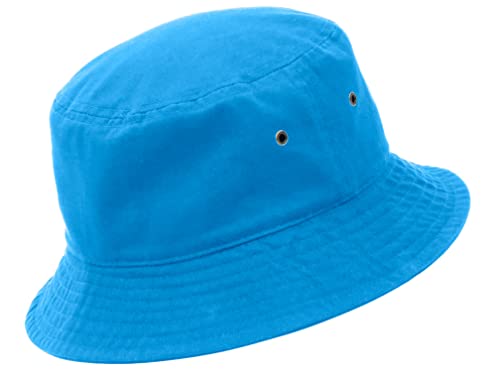 Utmost Bucket Hat 100% Cotton & Denim Lightweight Packable Outdoor Summer Beach Fishing Sun Hat(L/Xl, 1Pc Turquoise) #TOP21