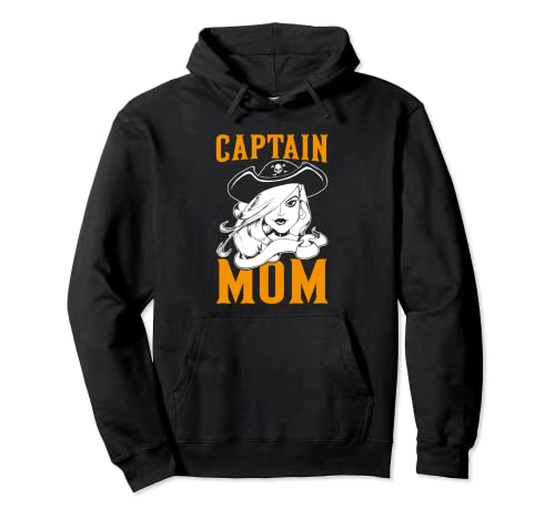 Captain Mom I Pirate Sudadera con Capucha