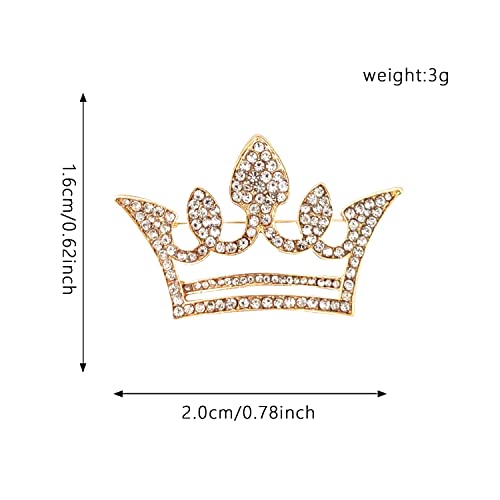 Image of Crystal Rhinestone Princess Queen Brooch Pin Tiara Crown Brooches for Women Tiara for Wedding Party /Banquet /Birthday
