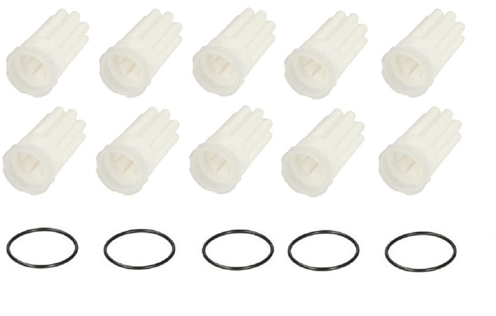 Siku Lot de 10 filtres à fioul 50-70 µm en forme d'étoile avec clé à filtre Afriso