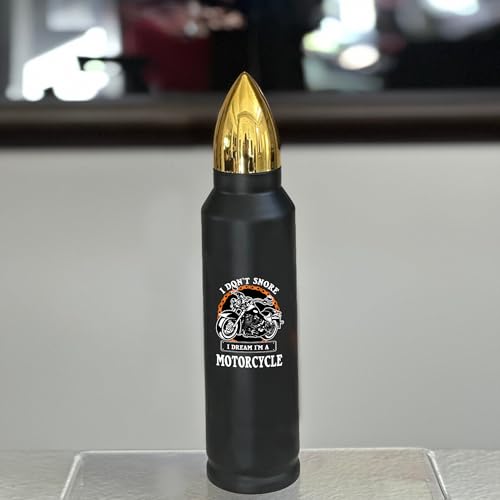 Panvola I Don't Snore I Dream I'm A Motorcycle Bullet Tumbler Snorers Motorcyclist Gift Biker Rider For Dad Husband Boyfriend Uncle Brother Stainless Steel Tumbler 17 oz Black - Image 8