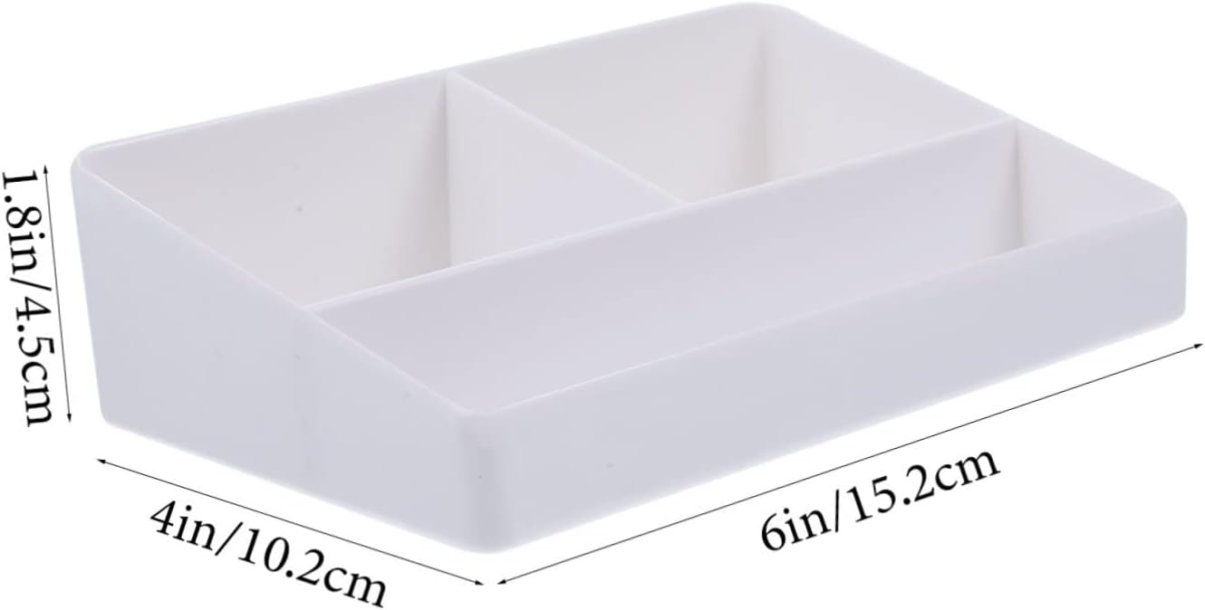 Countertop Sugar Bag Holder with Compartments White Imitation Porcelain