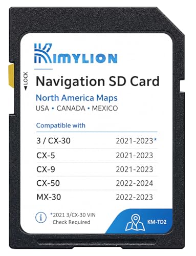 MAZDA CONNECT software (Version 59) - 2017 Mazda3 & Mazda6 2 Navigation SD Card TD2K66EZ1B for 2021-2023 Mazda 3 CX-30 CX-5 CX-9, 2022-2024 CX-50, 2022-2023 MX-30, Offline GPS Maps USA/CAN/MEX, Plug & Play, HUD & Speed Limit Display Support