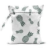 AASRR Wet Dry Bag, Wet Bag for Swimsuit, Travel, Beach, Pool, Diapers, Dirty Yoga Gym Clothes, Makeup Bag, Pineapple Summer Vacation Essentials