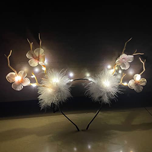 Wedity Fasce per capelli con corna di Natale con