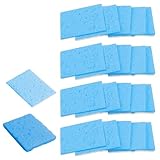 20pcs Soldering Sponge 50x35mm Square, Replacement Solder Welding Iron Cleaning Pads Blue Sponge (Thickened)