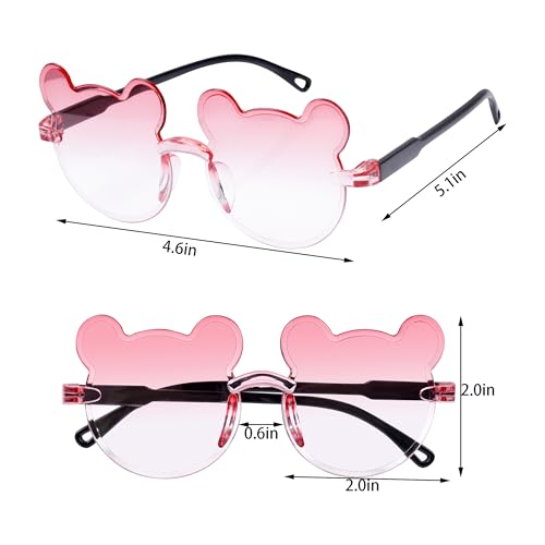 Girls Kids Sunglasses Round Flower Sunglass Cute Heart Glasses UV Protection Outside Beach Sunglasses3