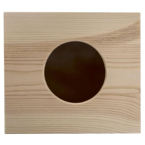 Wooden World – EIN quadratischer Taschentuchhalter aus Holz, der Sich von unten öffnen lässt und in Jede Inneneinrichtung passt – unbemalt