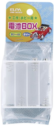 ELPA UM-341NH Battery Snap Radio Controlled Craft Experiment AA x 4 Pcs Flat Type