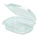 Genpak AD08F Clear Hinged Deli Container, APET, 8 oz, 5 3/8 x 4 1/2 x 2 (Case of 200)