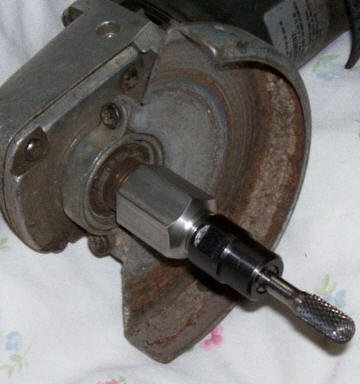 Kuccmo Flapper Adapter 5/8 Unc Thread With 1/4" Collet #TOP1